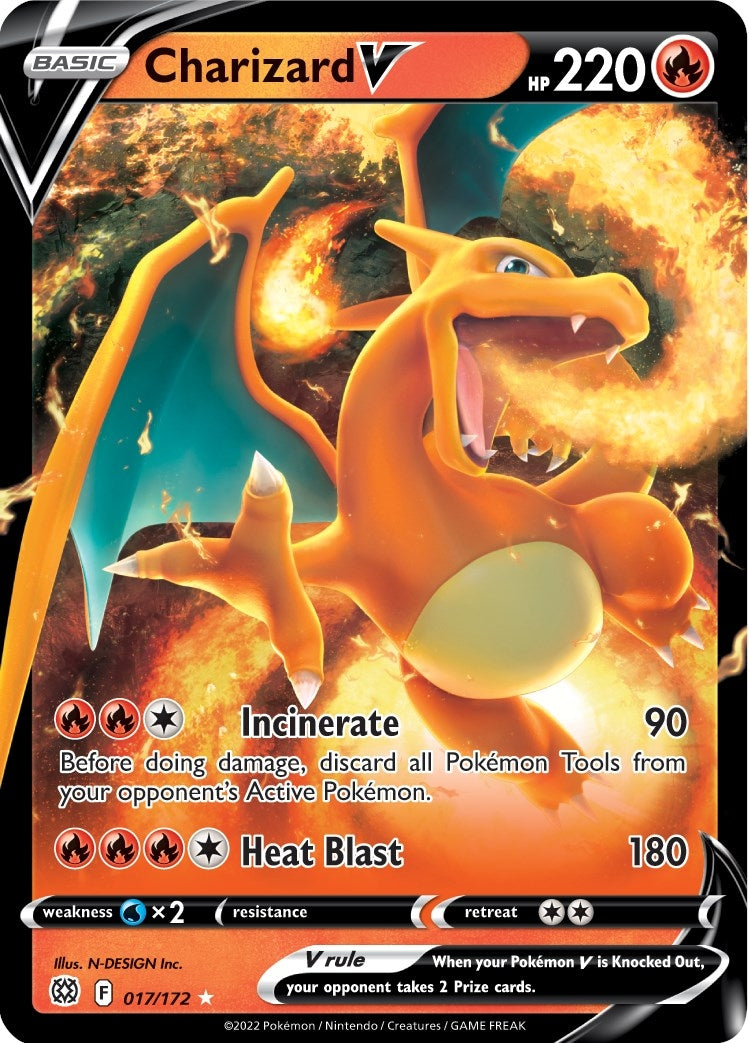 Image for Charizard V (017/172) [SWSH09: Brilliant Stars] - Pokemon