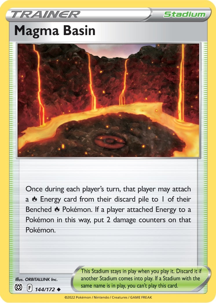 Image for Magma Basin (144/172) [SWSH09: Brilliant Stars] - Pokemon