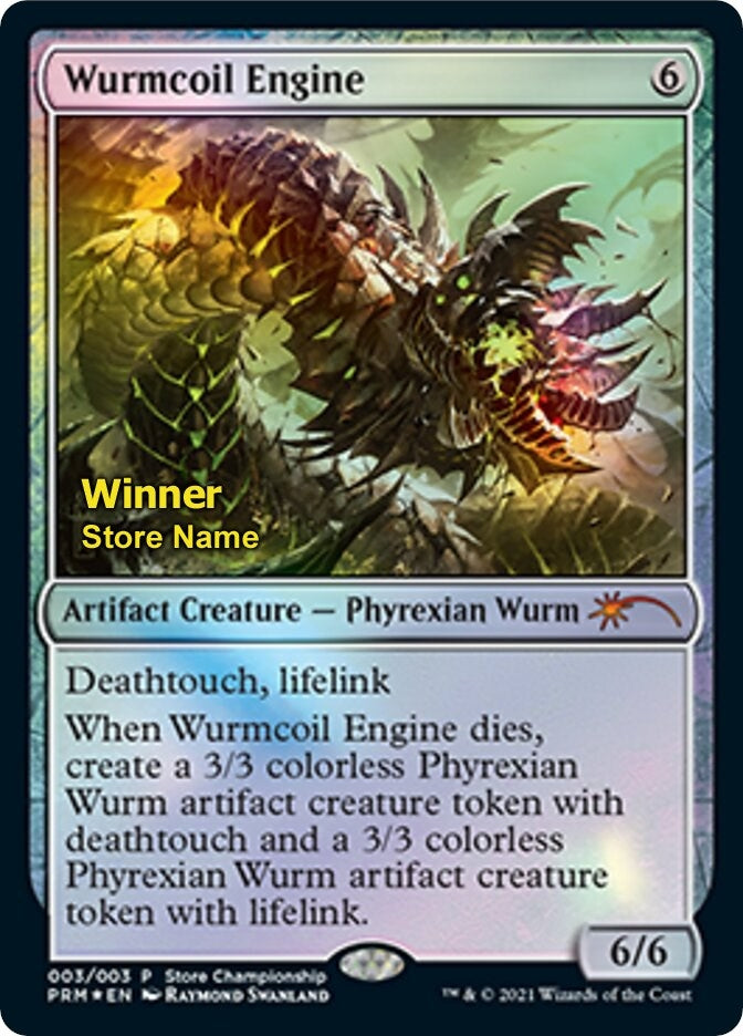 Image for Wurmcoil Engine (Winner) (3) [Game Day & Store Championship Promos] - Magic: The Gathering