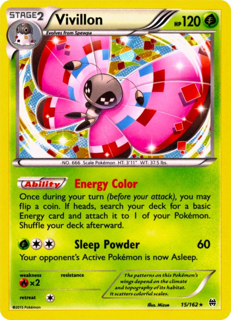 Image for Vivillon - 15/162 (Cosmos Holo) (015/162) [Miscellaneous Cards & Products] - Pokemon