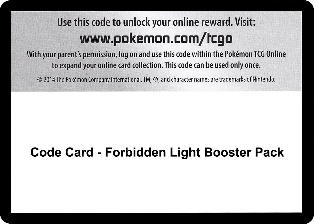 Image for Code Card - Forbidden Light Booster Pack [SM - Forbidden Light] - Pokemon
