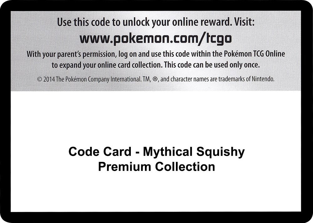 Image for Code Card - Mythical Squishy Premium Collection [Miscellaneous Cards & Products] - Pokemon