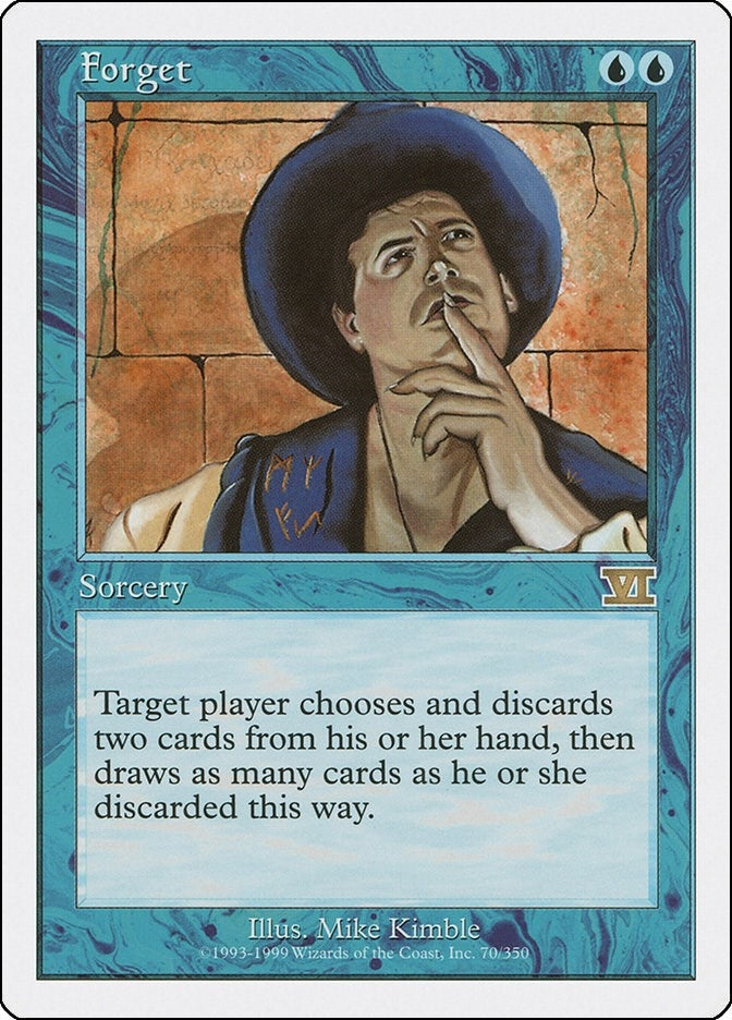Image for Forget (70) [Classic Sixth Edition] - Magic: The Gathering