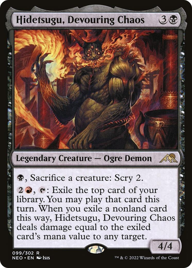Image for Hidetsugu, Devouring Chaos (99) [Kamigawa: Neon Dynasty] - Magic: The Gathering