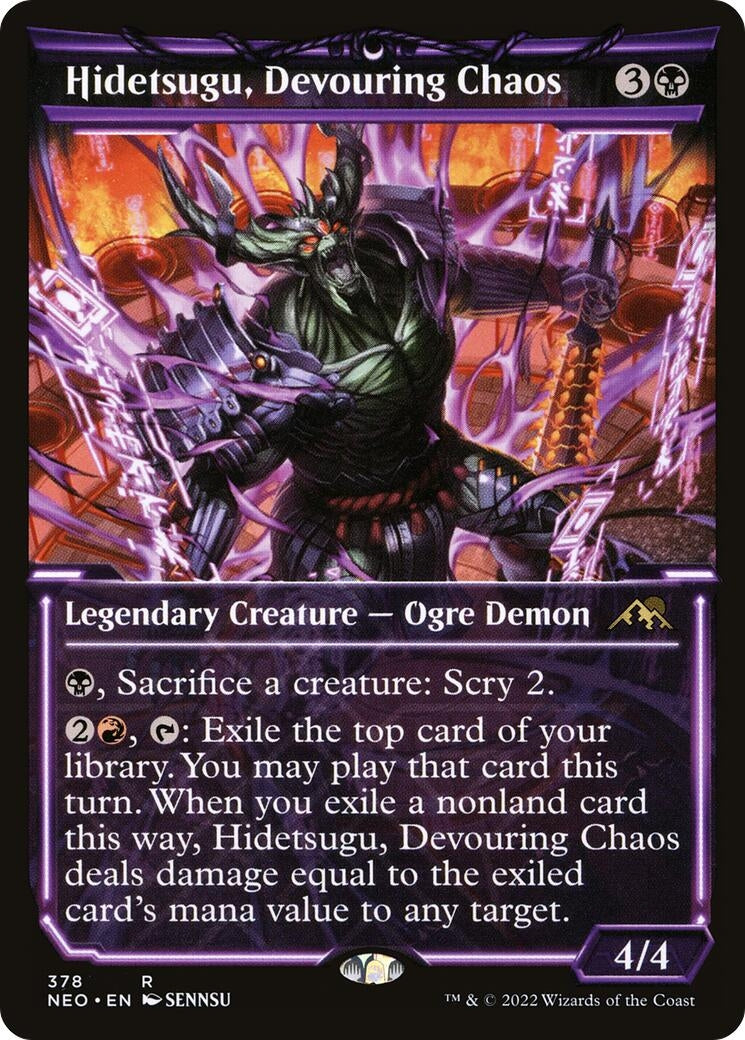 Image for Hidetsugu, Devouring Chaos (Showcase) (378) [Kamigawa: Neon Dynasty] - Magic: The Gathering