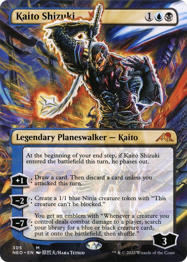 Image for Kaito Shizuki (Borderless) (305) [Kamigawa: Neon Dynasty] - Magic: The Gathering