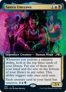 Image for Satoru Umezawa (Extended Art) (493) [Kamigawa: Neon Dynasty] - Magic: The Gathering