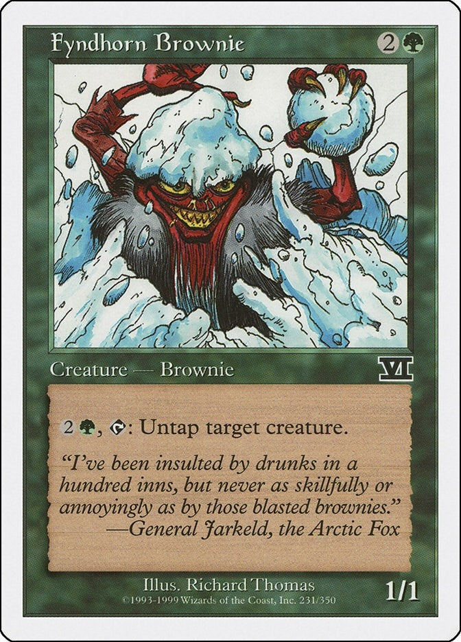 Image for Fyndhorn Brownie (231) [Classic Sixth Edition] - Magic: The Gathering
