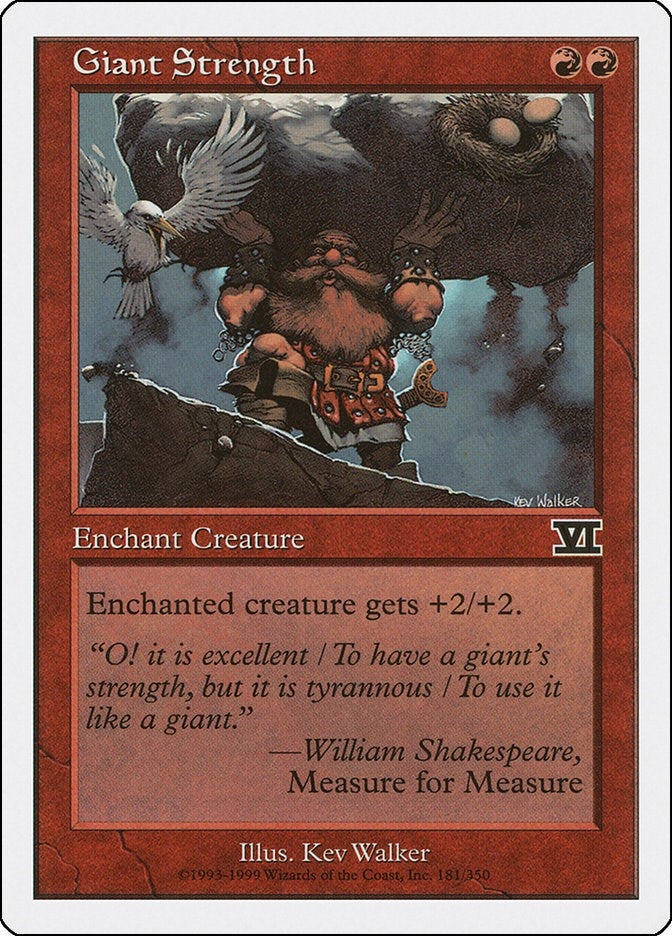 Image for Giant Strength (181) [Classic Sixth Edition] - Magic: The Gathering