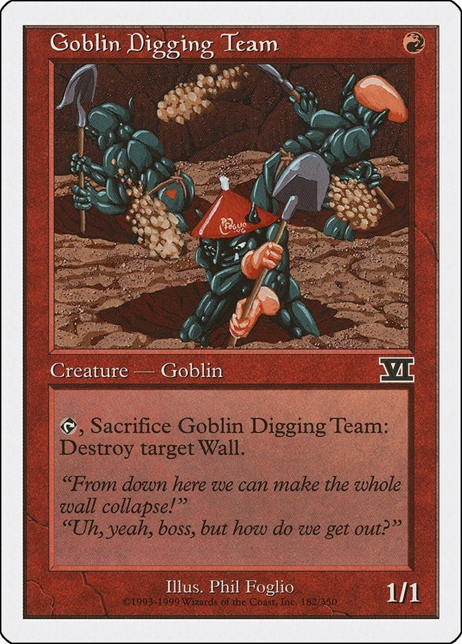 Image for Goblin Digging Team (182) [Classic Sixth Edition] - Magic: The Gathering