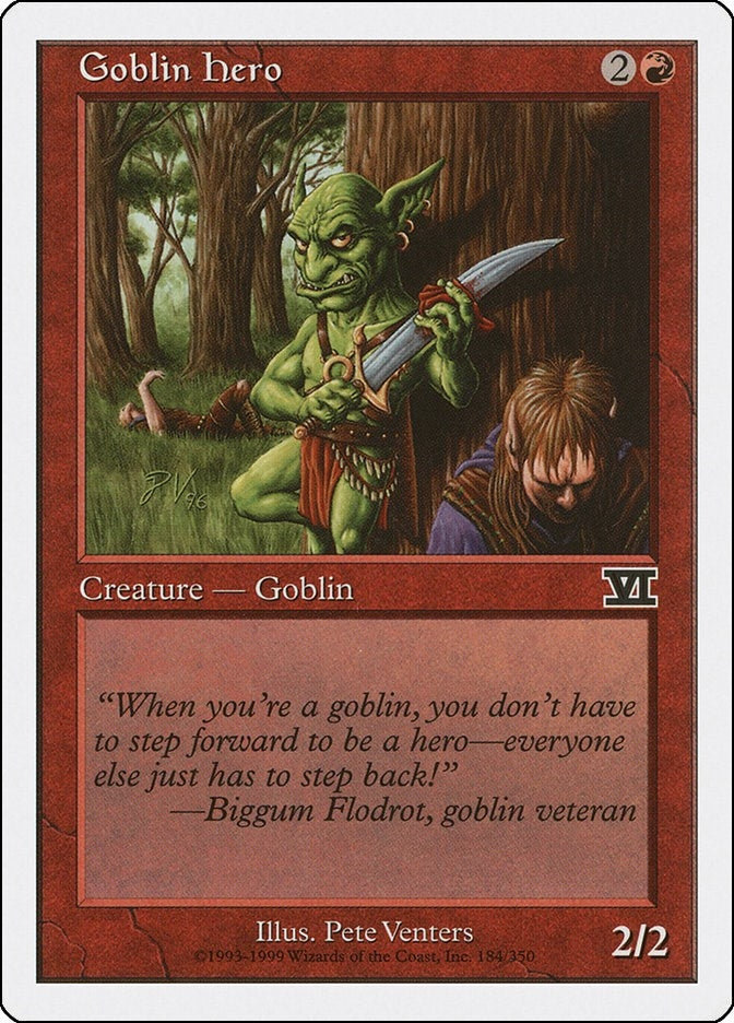 Image for Goblin Hero (184) [Classic Sixth Edition] - Magic: The Gathering