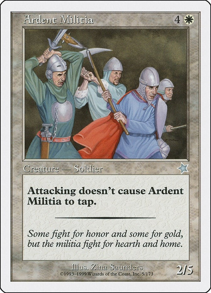 Image for Ardent Militia (5) [Starter 1999] - Magic: The Gathering