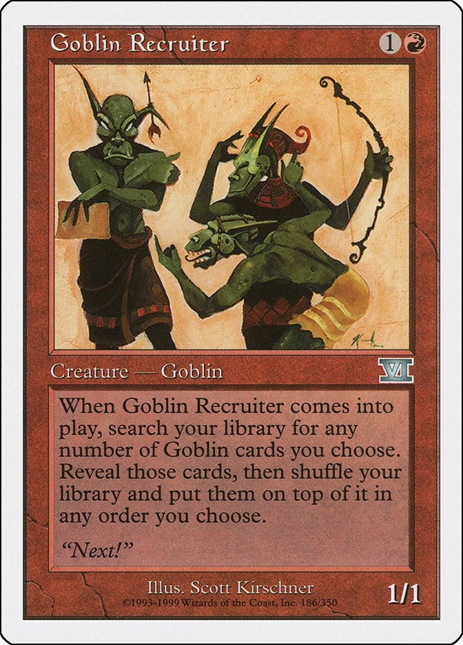 Image for Goblin Recruiter (186) [Classic Sixth Edition] - Magic: The Gathering