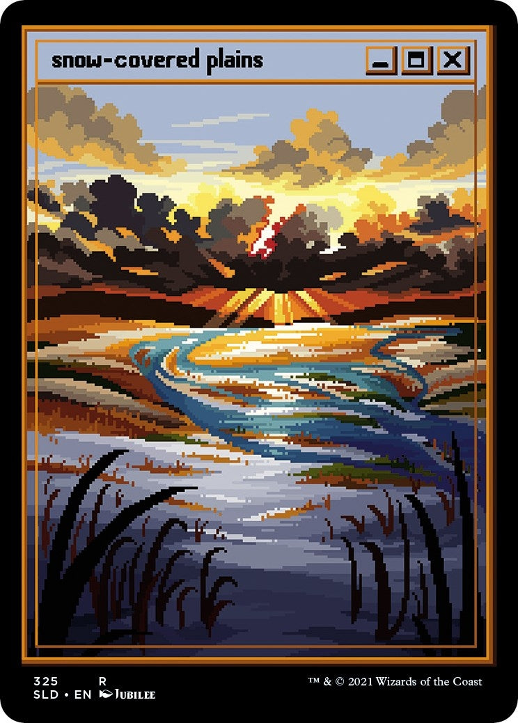 Image for Snow-Covered Plains (PixelSnowLands.jpg) (325) [Secret Lair Drop Series] - Magic: The Gathering