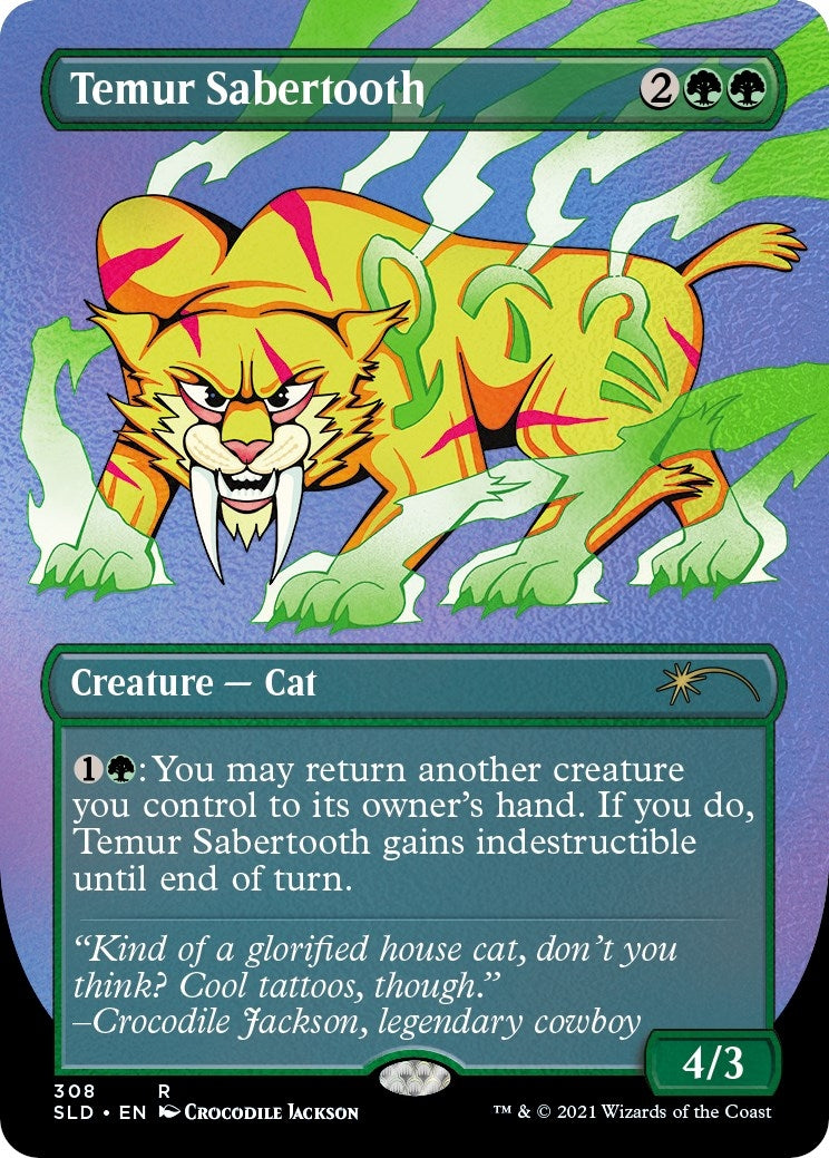 Image for Temur Sabertooth (Foil Etched) (308) [Secret Lair Drop Series] - Magic: The Gathering