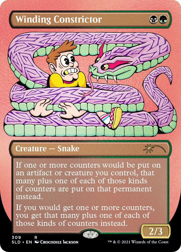 Image for Winding Constrictor (Foil Etched) (309) [Secret Lair Drop Series] - Magic: The Gathering
