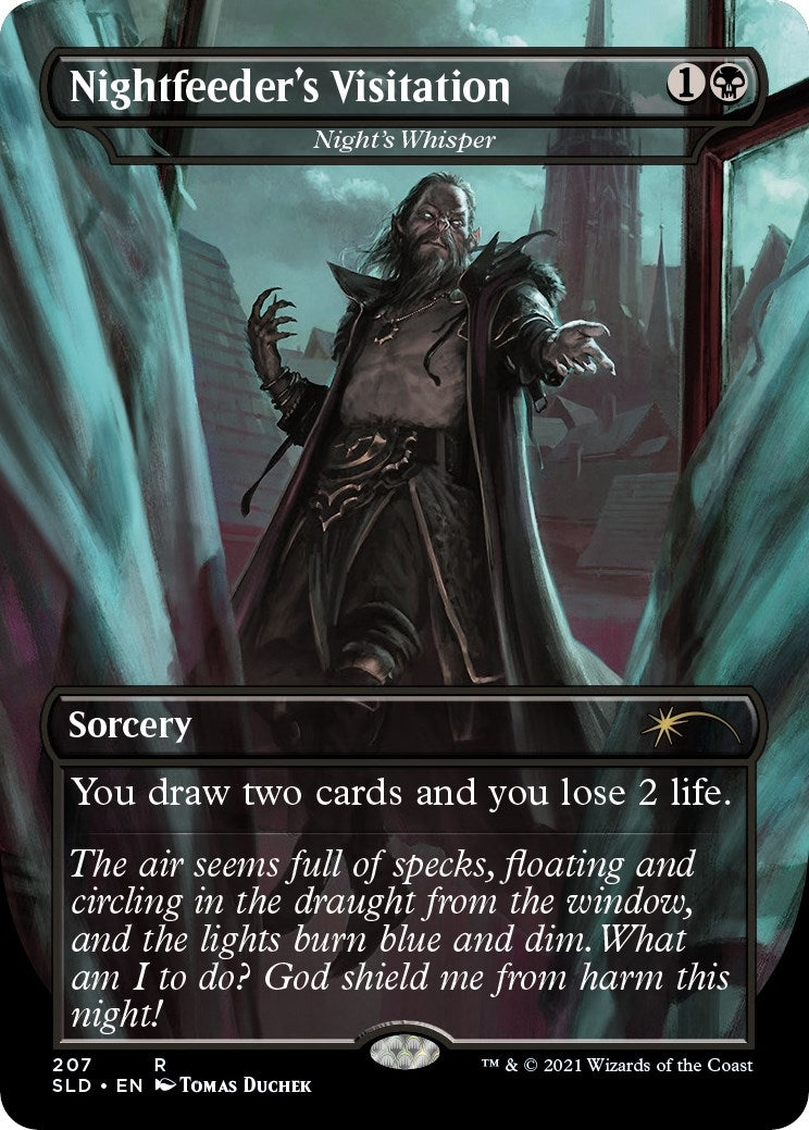 Image for Nightfeeder's Visitation - Night's Whisper (207) [Secret Lair Drop Series] - Magic: The Gathering