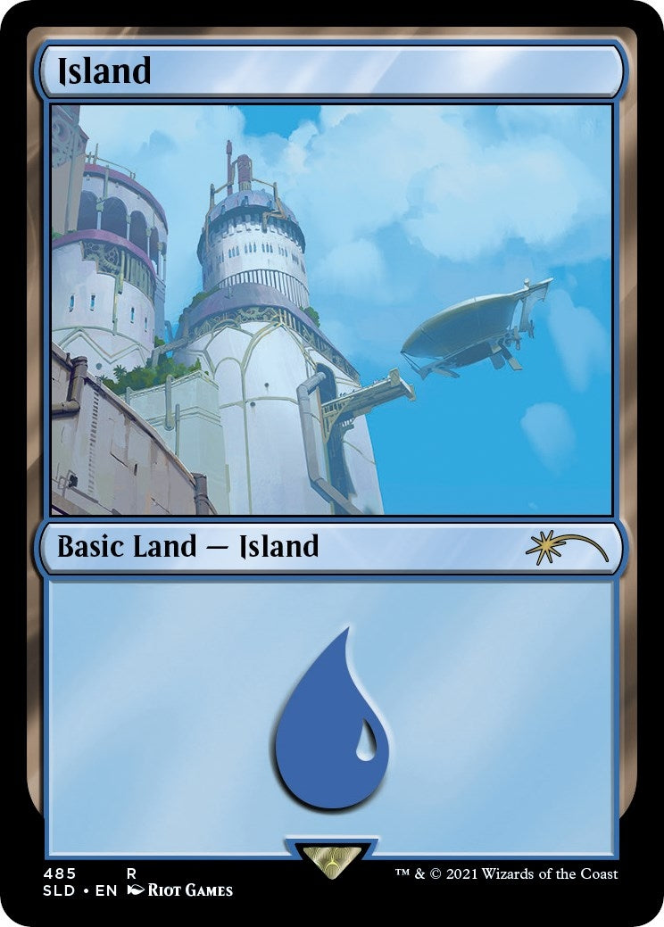Image for Island (Secret Lair x Arcane: Lands) (485) [Secret Lair Drop Series] - Magic: The Gathering
