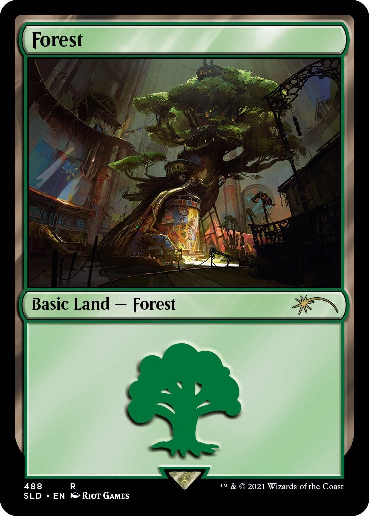 Forest (Secret Lair x Arcane: Lands) (488) [Secret Lair Drop Series]