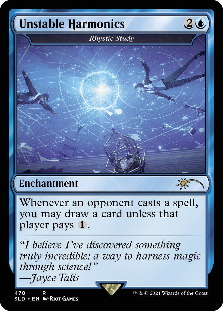 Image for Unstable Harmonics - Rhystic Study (478) [Secret Lair Drop Series] - Magic: The Gathering