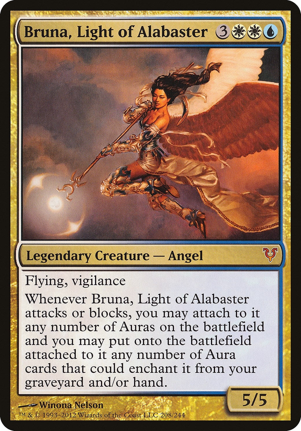 Image for Bruna, Light of Alabaster (Open the Helvault) (208) [Oversize Cards] - Magic: The Gathering