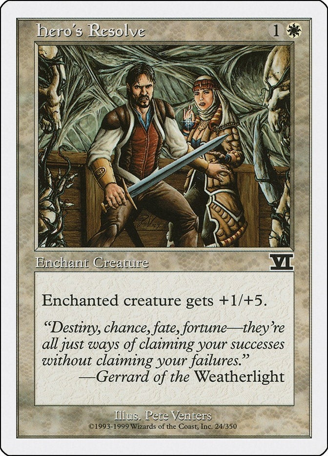 Image for Hero's Resolve (24) [Classic Sixth Edition] - Magic: The Gathering