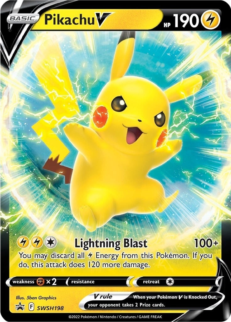 Image for Pikachu V - SWSH198 (SWSH198) [SWSH: Sword & Shield Promo Cards] - Pokemon