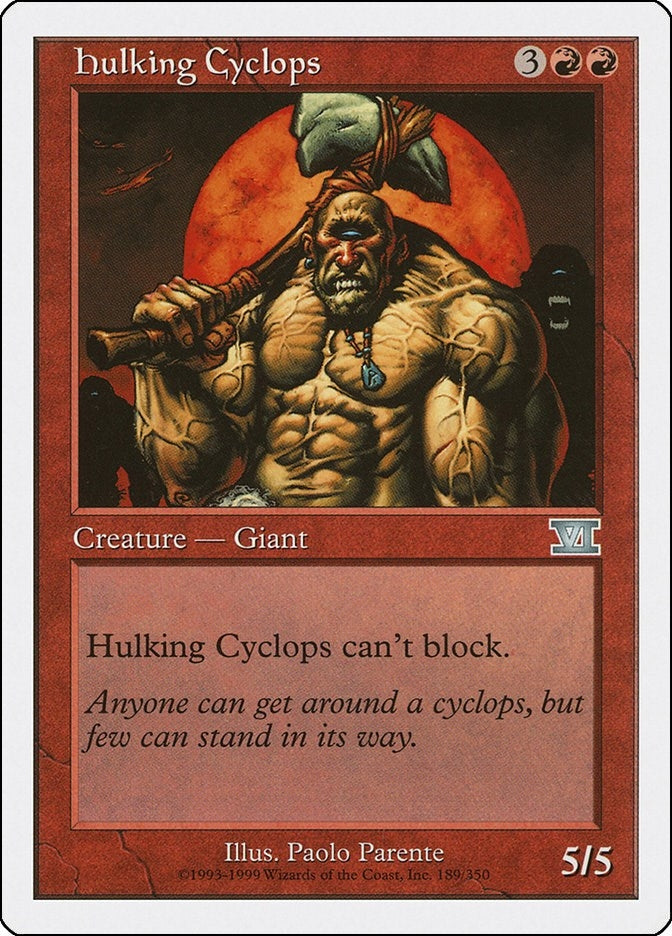 Image for Hulking Cyclops (189) [Classic Sixth Edition] - Magic: The Gathering