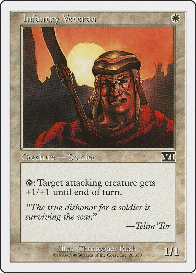 Image for Infantry Veteran (26) [Classic Sixth Edition] - Magic: The Gathering