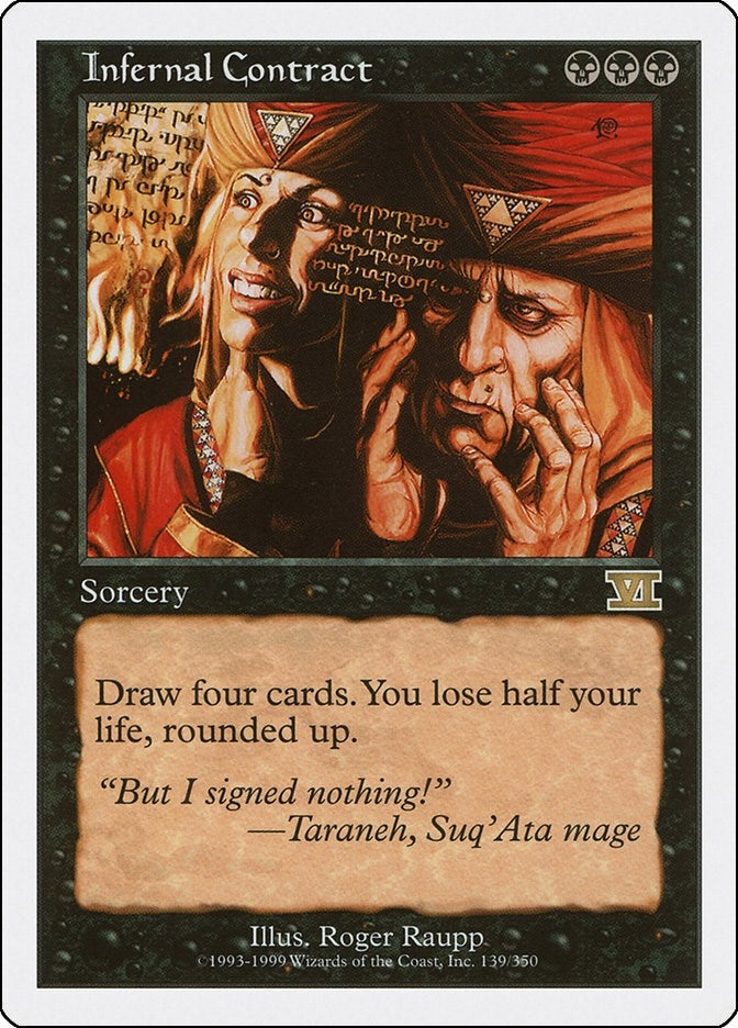 Image for Infernal Contract (139) [Classic Sixth Edition] - Magic: The Gathering