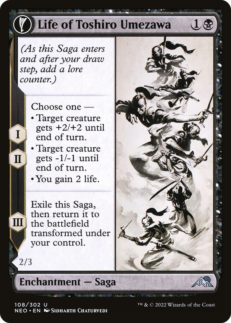 Image for Life of Toshiro Umezawa (108) [Kamigawa: Neon Dynasty] - Magic: The Gathering