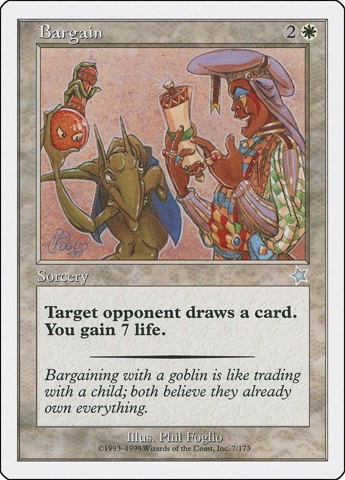 Image for Bargain (7) [Starter 1999] - Magic: The Gathering