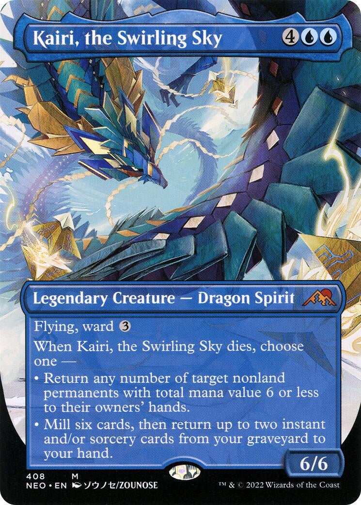Image for Kairi, the Swirling Sky (Borderless) (408) [Kamigawa: Neon Dynasty] - Magic: The Gathering
