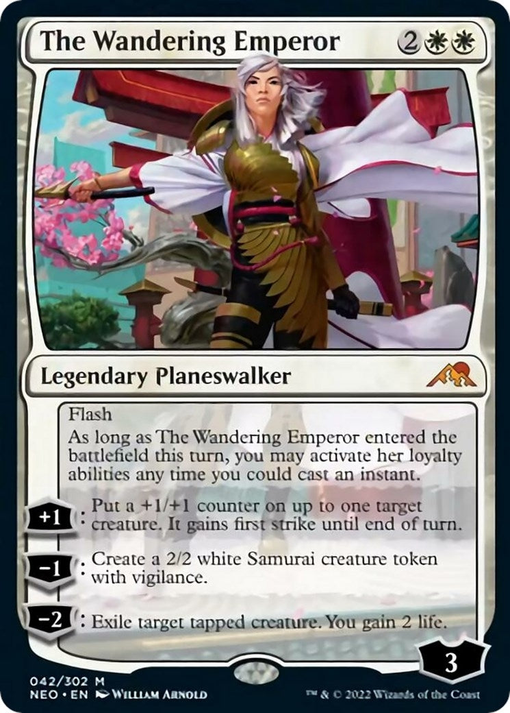 Image for The Wandering Emperor (42) [Kamigawa: Neon Dynasty] - Magic: The Gathering