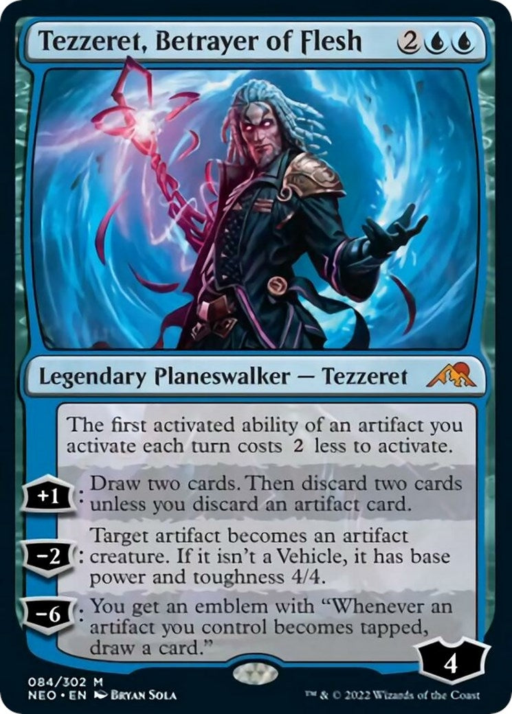 Image for Tezzeret, Betrayer of Flesh (84) [Kamigawa: Neon Dynasty] - Magic: The Gathering