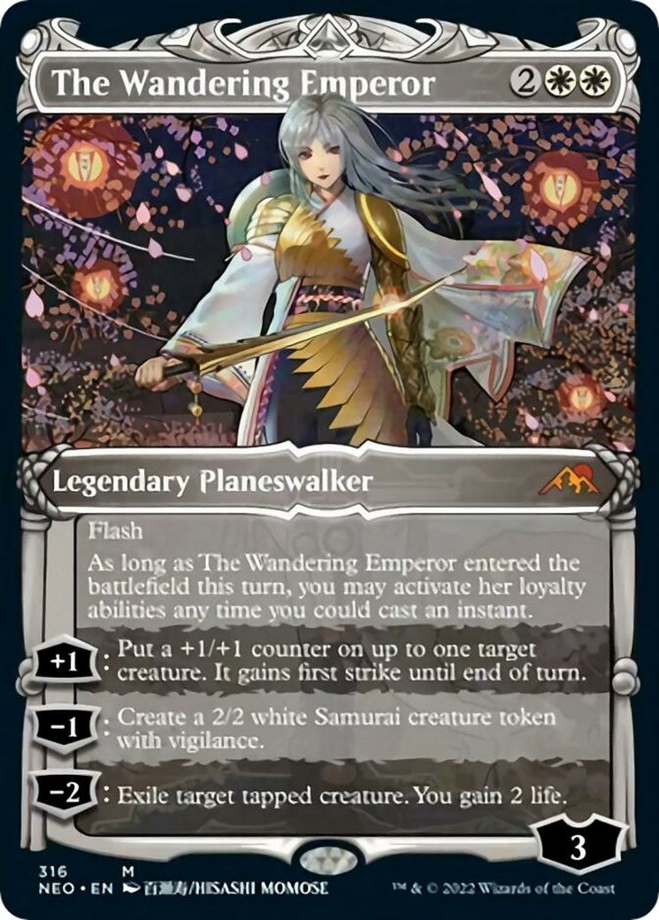 Image for The Wandering Emperor (Showcase) (316) [Kamigawa: Neon Dynasty] - Magic: The Gathering
