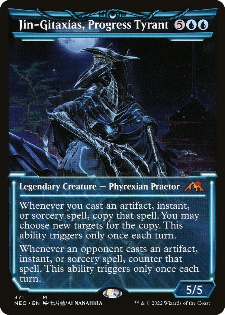 Image for Jin-Gitaxias, Progress Tyrant (Showcase) (371) [Kamigawa: Neon Dynasty] - Magic: The Gathering