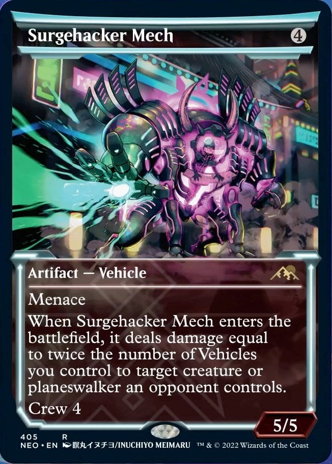 Image for Surgehacker Mech (Showcase) (405) [Kamigawa: Neon Dynasty] - Magic: The Gathering