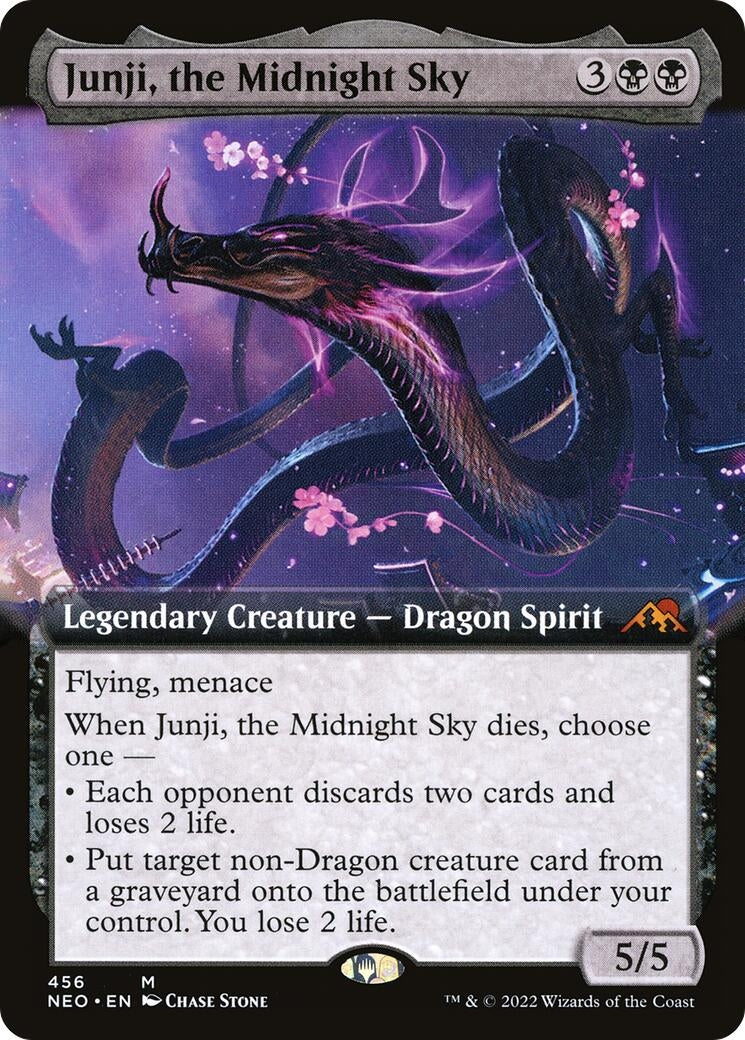 Image for Junji, the Midnight Sky (Extended Art) (456) [Kamigawa: Neon Dynasty] - Magic: The Gathering