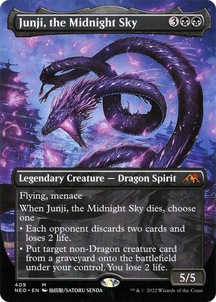 Image for Junji, the Midnight Sky (Borderless) (409) [Kamigawa: Neon Dynasty] - Magic: The Gathering