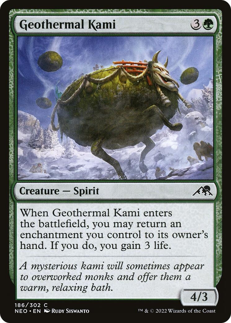 Image for Geothermal Kami (186) [Kamigawa: Neon Dynasty] - Magic: The Gathering