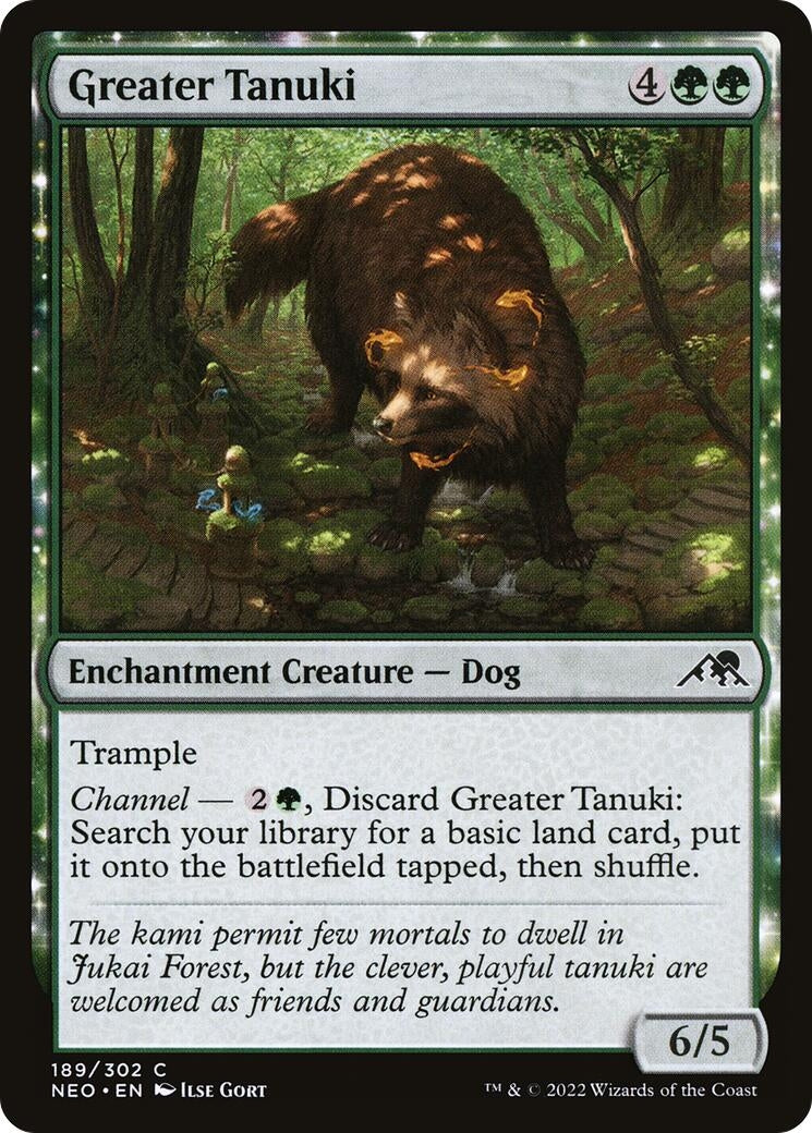 Image for Greater Tanuki (189) [Kamigawa: Neon Dynasty] - Magic: The Gathering