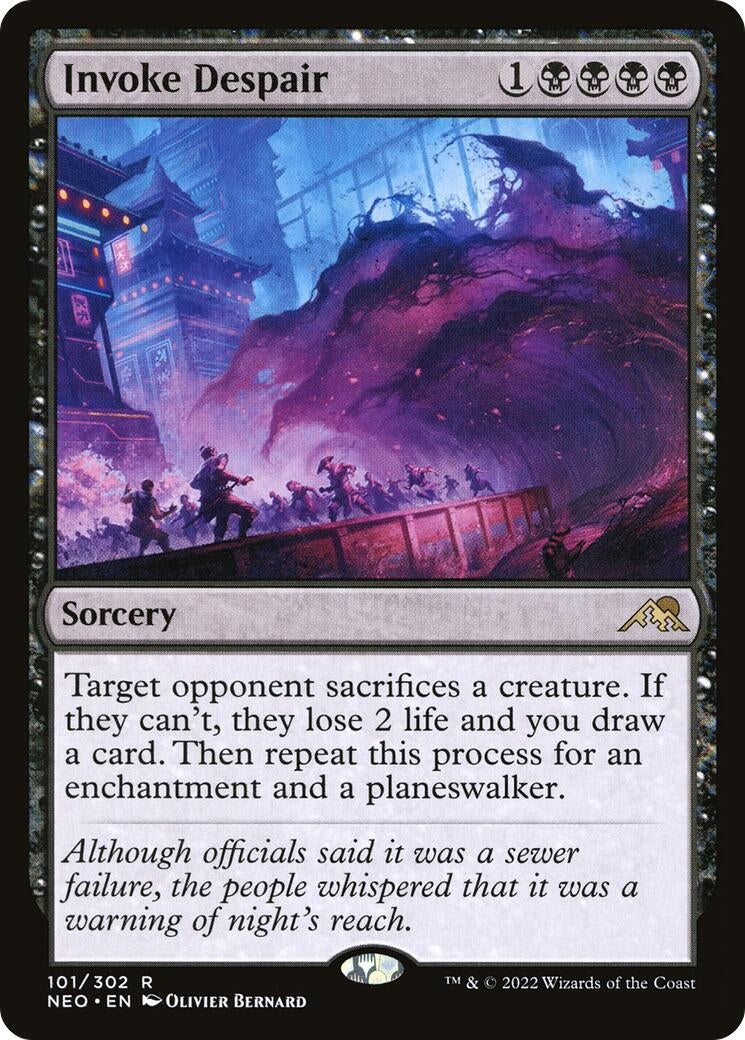 Image for Invoke Despair (101) [Kamigawa: Neon Dynasty] - Magic: The Gathering
