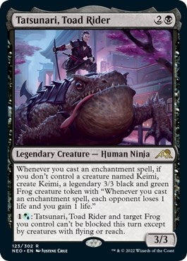 Image for Tatsunari, Toad Rider (123) [Kamigawa: Neon Dynasty] - Magic: The Gathering