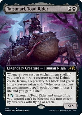 Image for Tatsunari, Toad Rider (Extended Art) (461) [Kamigawa: Neon Dynasty] - Magic: The Gathering