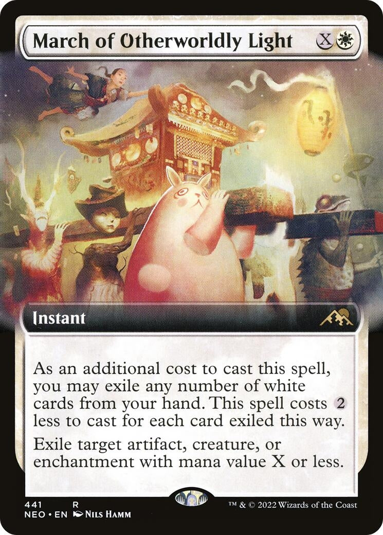 Image for March of Otherworldly Light (Extended Art) (441) [Kamigawa: Neon Dynasty] - Magic: The Gathering