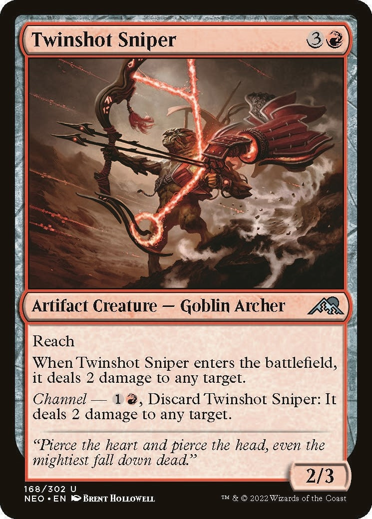 Image for Twinshot Sniper (168) [Kamigawa: Neon Dynasty] - Magic: The Gathering