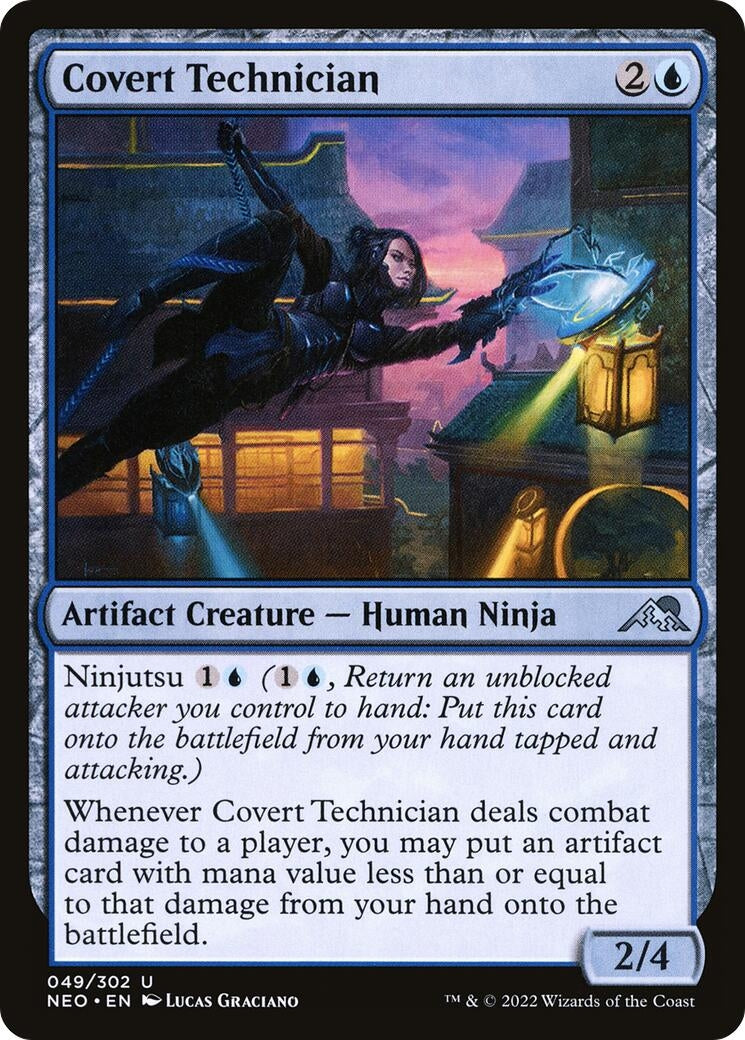 Image for Covert Technician (49) [Kamigawa: Neon Dynasty] - Magic: The Gathering