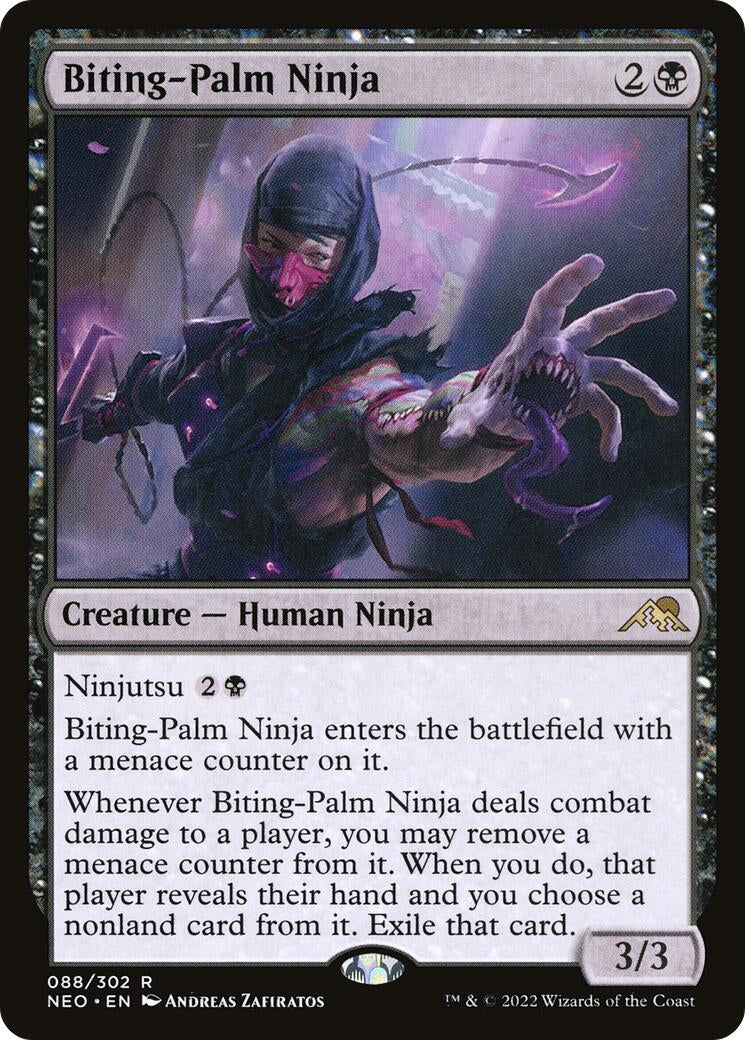 Image for Biting-Palm Ninja (88) [Kamigawa: Neon Dynasty] - Magic: The Gathering