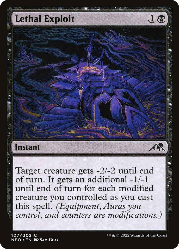 Image for Lethal Exploit (107) [Kamigawa: Neon Dynasty] - Magic: The Gathering